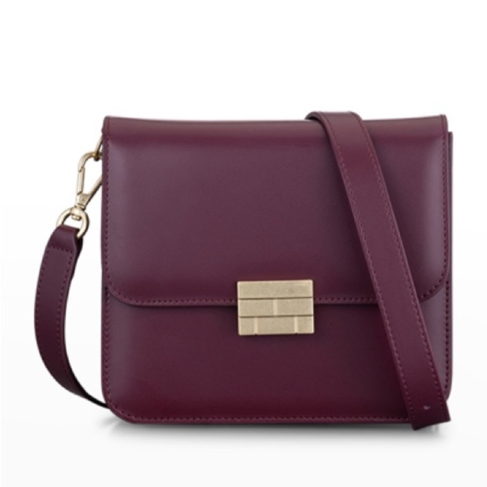 FRAME Le Signature Crossbody Bag in Oxblood